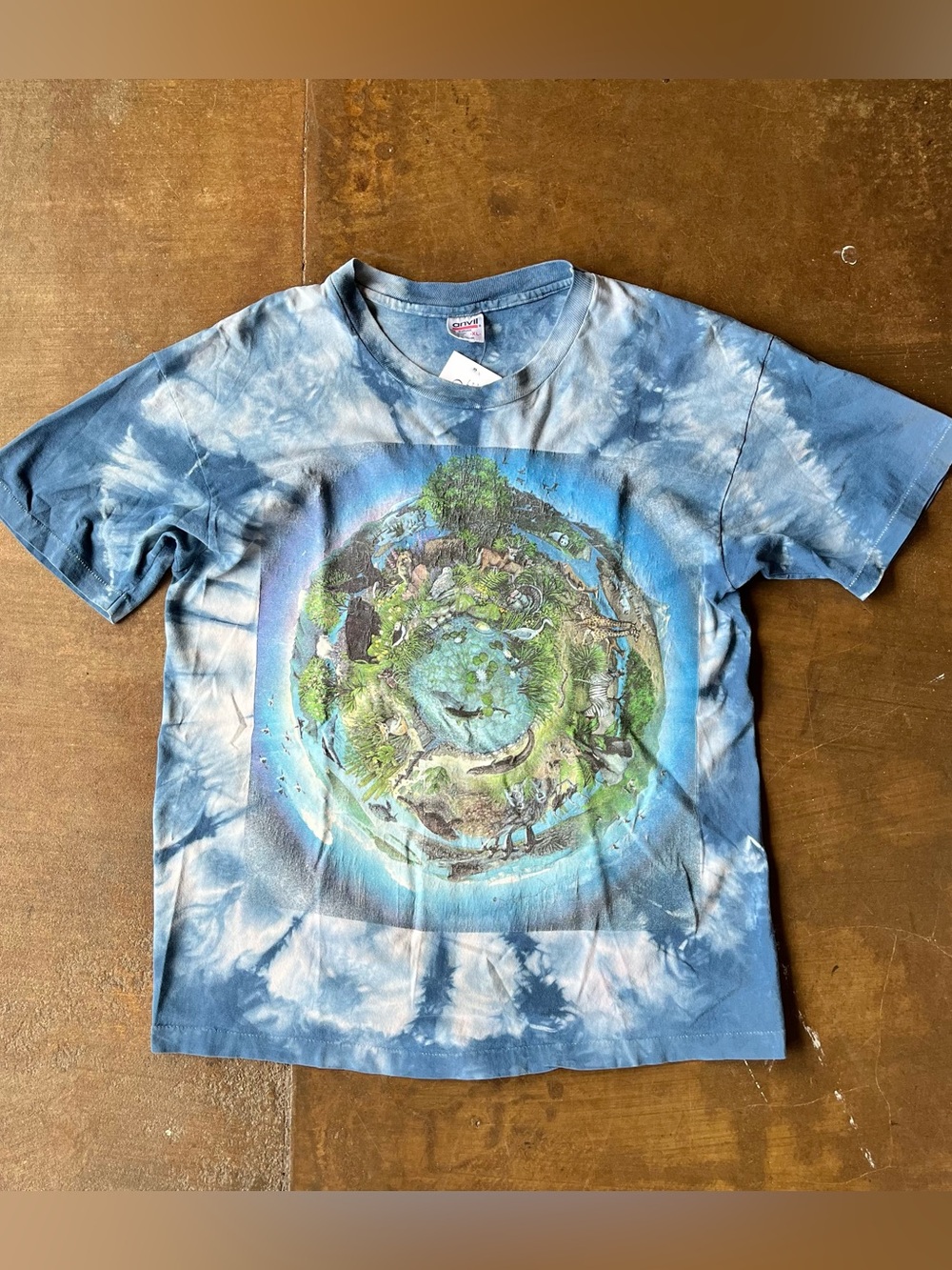 Vintage 90s Chapman Graphics Suzanne Duranceau Paradise Nature Graphic Tee XL